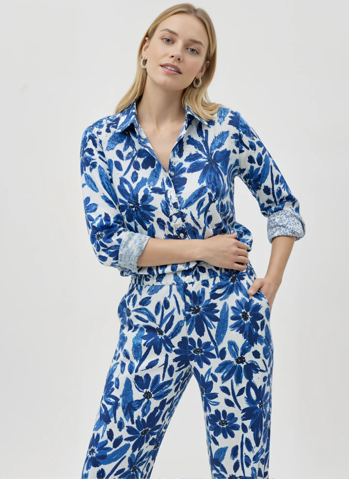 Azure Bloom: Indigo Garden Co-ord Set - Image 3
