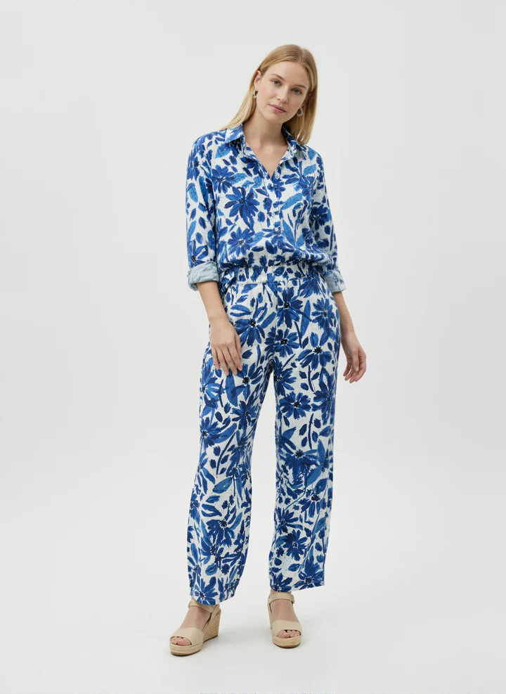 Azure Bloom: Indigo Garden Co-ord Set - Image 2